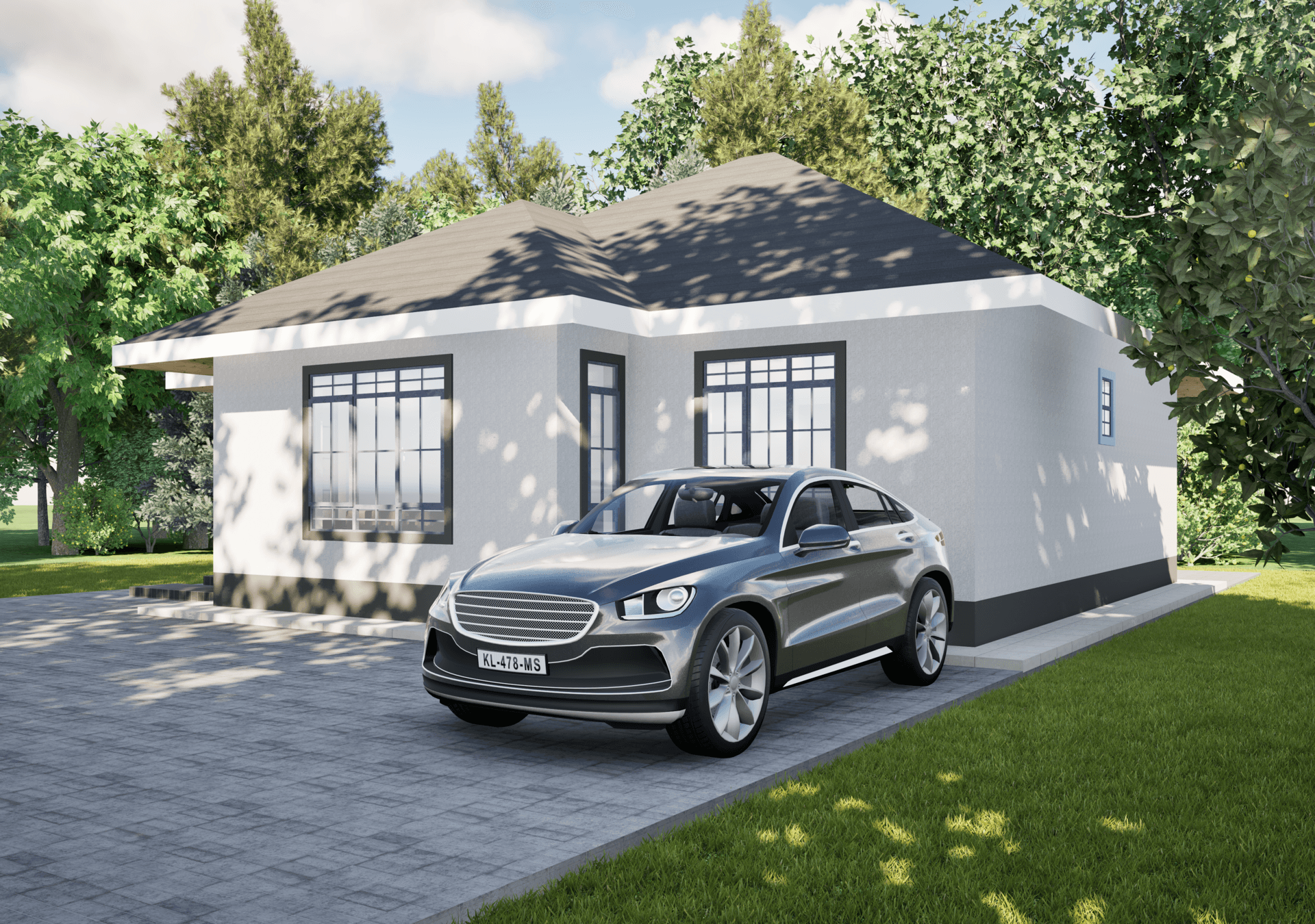 Modern 2 Bedroom Bungalow